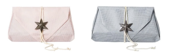 【マールマール】名前刺繍入りフードブランケット、ギフトラッピングの様子