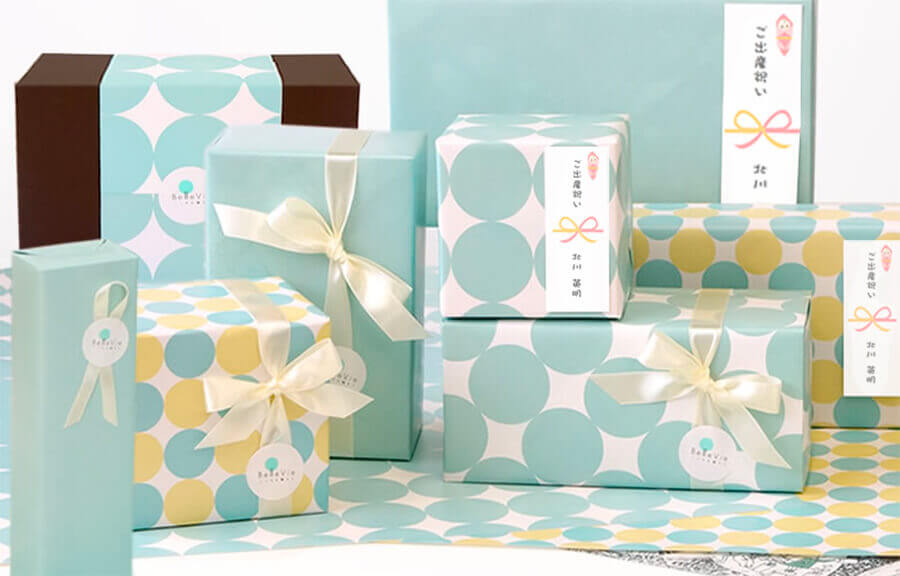 名前入り乳歯ケースティースくん、ラッピングの様子