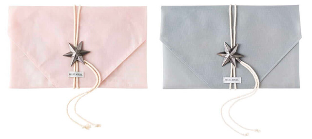 マールマール名前刺繍入りスリーパー、ギフトラッピングの様子