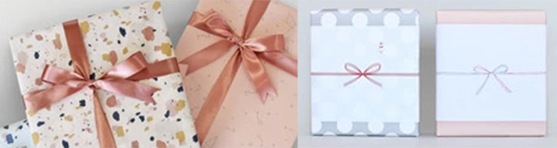 マールマールギフトラッピングの様子