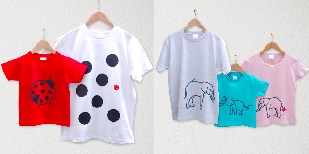 名前入り親子ペアTシャツ