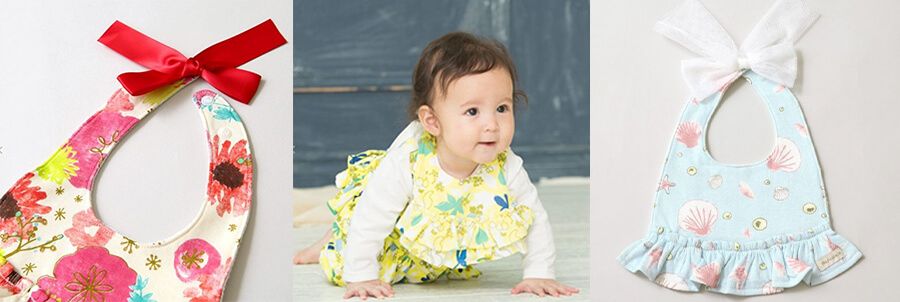 【Haruulala】名前入りフリルスタイ