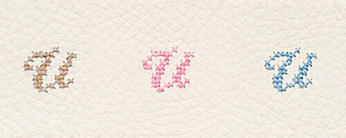 US イニシャルシューズキット、名入れの様子