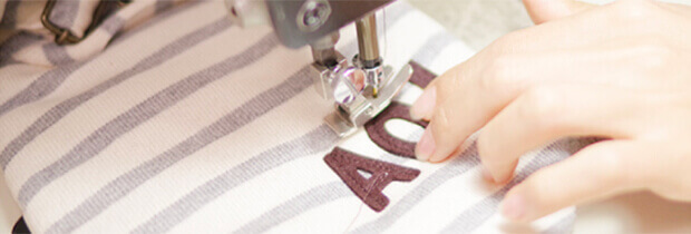 リシュマム名前入りベビーリュック、名入れの様子