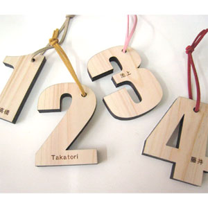 名前入りナンバープレート