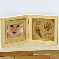 名前入り手形足形フォトフレーム[お仕立券]